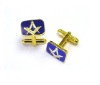 Wholesale soft enamel men's shirt cufflink craft