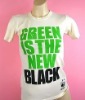 Wholesale 100% organic cotton / bamboo& organic cotton t shirt fashion style