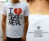 Wholesale 100% organic cotton / bamboo& organic cotton t shirt fashion style