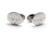 Wholesale Silver finished men's shirt cufflink craft