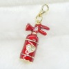 Wholesale alloy gold enamel fire extinguisher charm(17705)