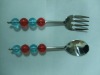 Wholesale Zip cutlery with beads handle