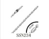 Wholesale 2mm Ball and Oval Bead Chain Stainless Steel necklace