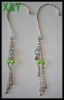 Wholesale Large Cuff Hook Earrings With Chain & Beads