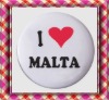 Wholesale I LOVE Malta Badge for travelling