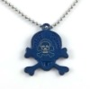 2012 hot sale blue skull necklace