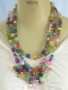 Wholesale colorful beaded long necklace