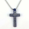 Wholesale Blue cross necklace