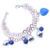 Wholesale Top Grade Copper Turquoise Heart Bracelet