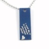Wholesale 2012 hot sale blue metal necklace