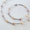 Wholesale 2011 Fashion jewelry,Silver Rhinestone Beads Necklace