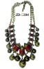 Wholesale Fancy Necklace made with rows of various beads