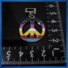 Wholesale Multi-Colored Enamel Peace Sign Charm