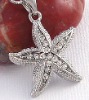 Wholesale Fashionable design of sparkling rhinestone seastar/starfish charms