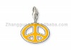 Fashion Yellow Peace Charms