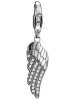 C107 ANGEL WING SILVER CHARMS