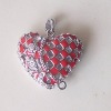 Metal heart charm