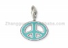 Wholesale Fashion Blue Peace Charms