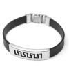 Wholesale 2011 charms silicone&stainless steel bracelets