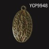 YCP9948 Brass Pendant Charm with Gold Patina Plated