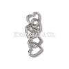 artificial charms jewelry,heart jewelry charms