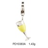 Wholesale 925 sterling silver enamel charm pendant