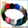 Wholesale 2011 Fashion Jewelry Colorful Cat's eye Stone Beaded Bracelet