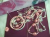 Wholesale 2011 fashion kids AB color beaded necklace