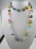 Wholesale crystal necklace,murano necklace,millefiori necklace,glass beads necklace,fashion necklace,fashion jewelry