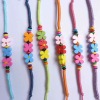Wholesale Characteristic friendship jewelry daisy shape wristband weave string friendship bracelet