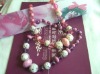 Wholesale 2011 fashion kids AB color beaded necklace