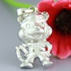 Wholesale cute tiger 925 silver charm jewelry