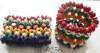 Wholesale colorful wood beads bracelet