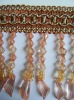 Wholesale kintted bead curtain tassel fringe