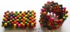 Wholesale colorful wood beads bracelet