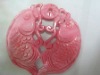 Wholesale fashion red double fish shell charms