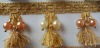 Wholesale Curtain Decortive Tassel Fringe with Bead