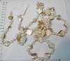 Wholesale charm and fashion assorted shell and simulated bead designer long costume bead necklaces