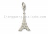Wholesale Fashion Alloy Sterling Silver Eiffel Tower Charms