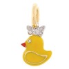 Wholesale C618 crown yellow duck enamel clip on clasp charm