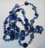 Wholesale charm and fashion assorted faceted shell and simulated pearl bead designer long costume bead necklaces
