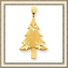 Wholesale Enameled With CZ Christmas Tree Charm
