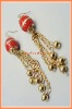 Wholesale Drop Bead Tone Earring gold style fashion jewelry accessories