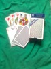 Wholesale french paper playing cards with customer design on back cards and paper tuck box