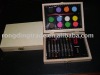 Wholesale wooden stationery set 24pc art coloring set