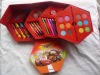 46PCS ART SET IN HEXAGONAL BOX