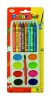 Wholesale 10pc Paint Set W/Brush & 8pc Crayons - A07689