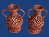 wicker flower vase