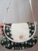 Wholesale flowery fabric exquizite with cover shoulder bag