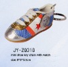 Wholesale sports shoes key chains with watch